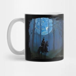 Mysterious Black Knight in the Moonlit Mug